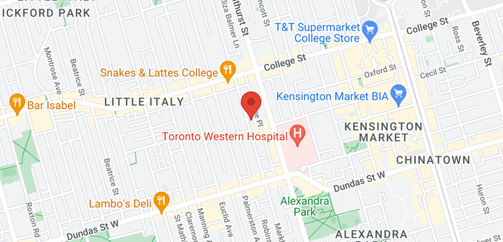 map of 245A MARKHAM ST
